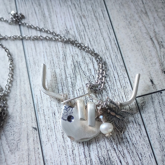 Cute highland cow made from a vintage silver fork - Picture 5 of 5